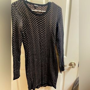 Black and Good Express Sweater Bodycon Dress